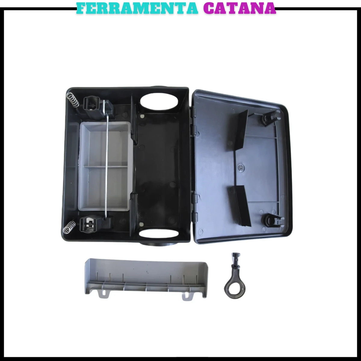Set Contenitore Esche Topi Ratti Box Trappola Scatola Veleno Chiave Sicurezza