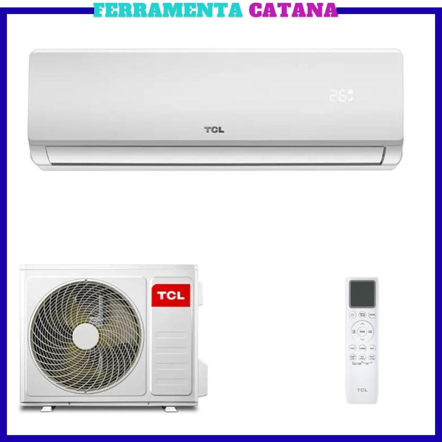 Condizionatore 12000 Btu Inverter R32 Wifi Monosplit Climatizzatore Classe A++ TCL
