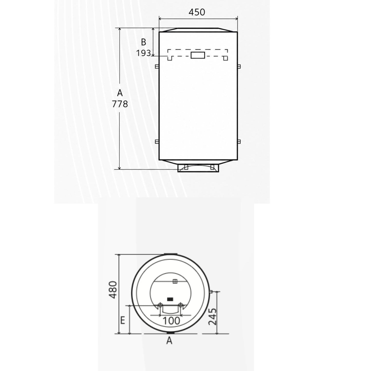Scaldabagno Elettrico 80 Litri Lt Ariston Chaffoteaux Scaldino Scaldacqua Boiler