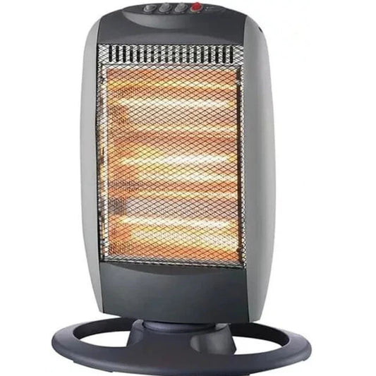 stufa alogena quarzo oscillante stufetta elettrica portatile girevole da interno 1200W