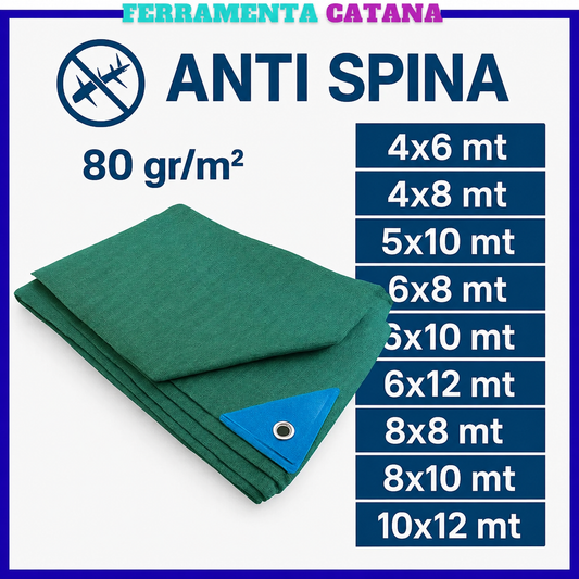Rete antispine per raccolta olive con occhielli
