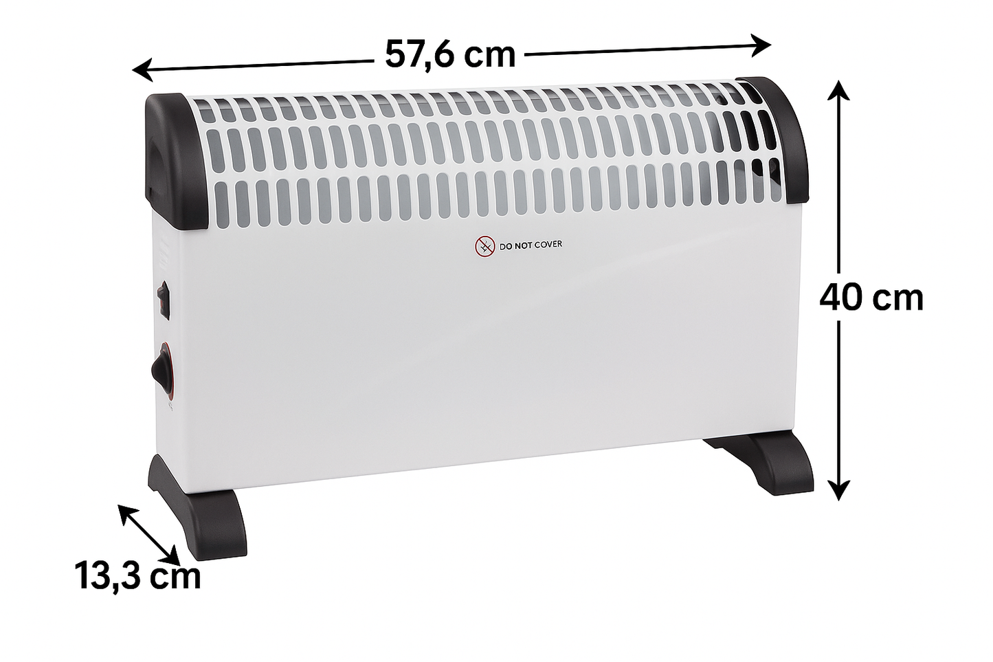 termoconvettore elettrico con ventola e timer termostato stufa elettrica portatile da terra pavimento