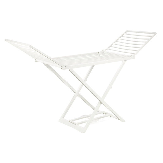 Stendibiancheria Da Balcone Pieghevole Bianco Stendino Esterno In Plastica