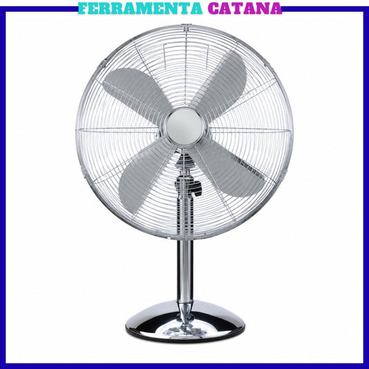 Ventilatore Da Tavolo Casa Ufficio 40 Cm Oscillante 3 Velocita Diametro Metallo