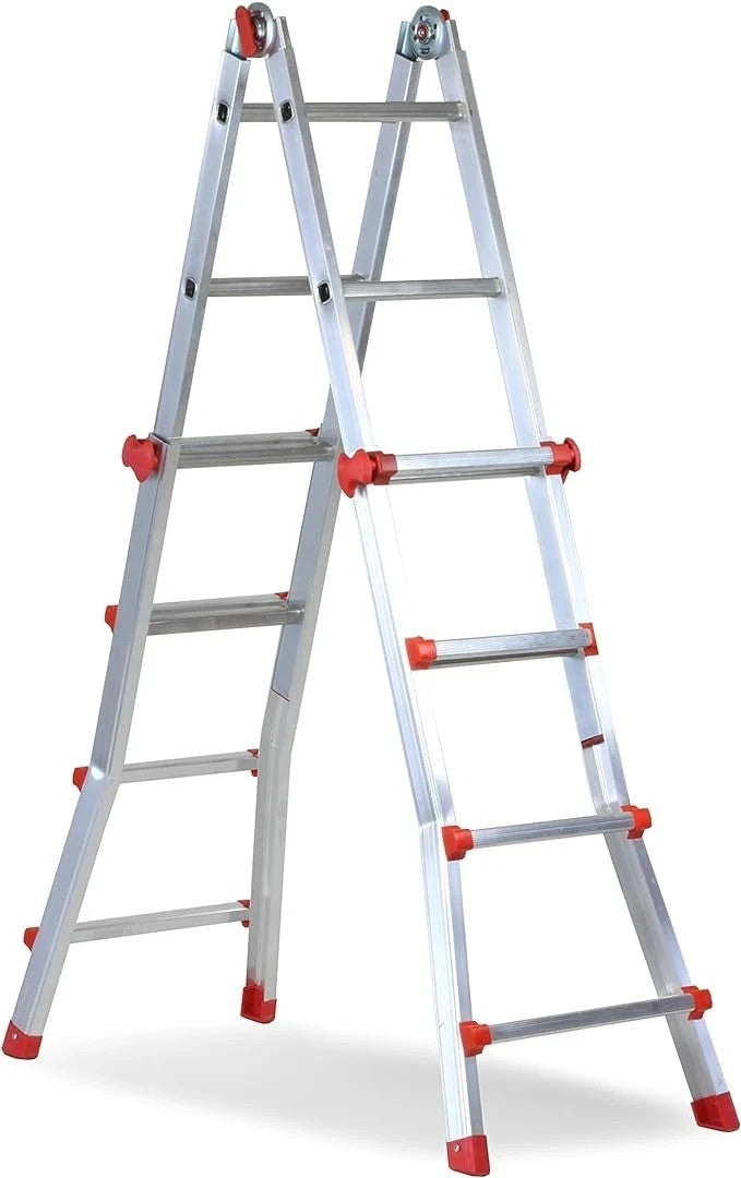 Scala Telescopica In Alluminio Allungabile 4 4 Metri Multiuso Pieghevole 150 Kg