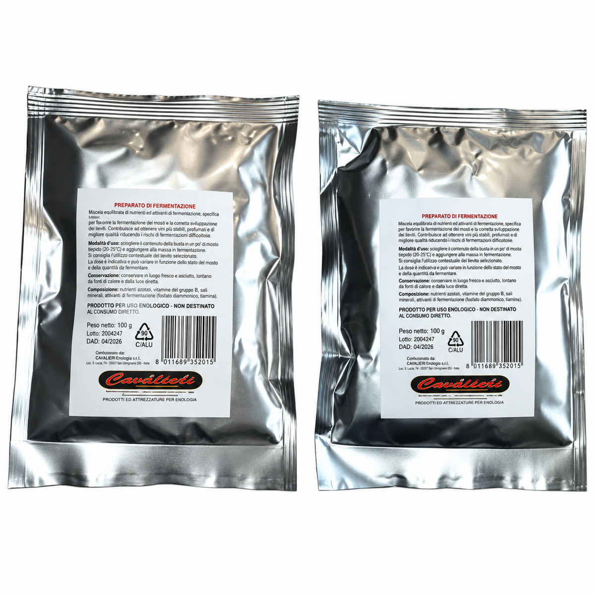 Chiarificatore Per Vini Vino Bianco Rosso Chiarificante Bianchi Enoclar 100 Gr
