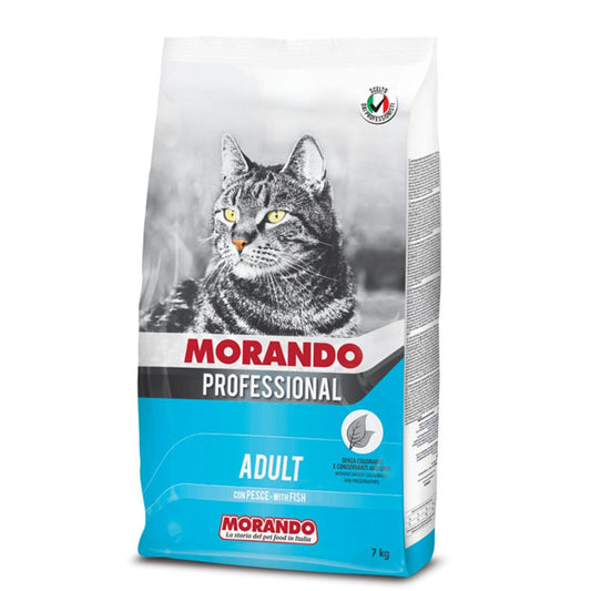 Croccantini Per Gatti Gatto Crocchette Adulto Morando Professional 7 Kg Pesce