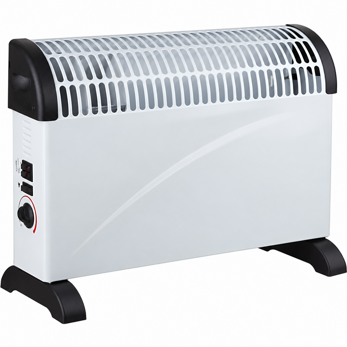 Termoconvettore ventilato elettrico da pavimento bianco