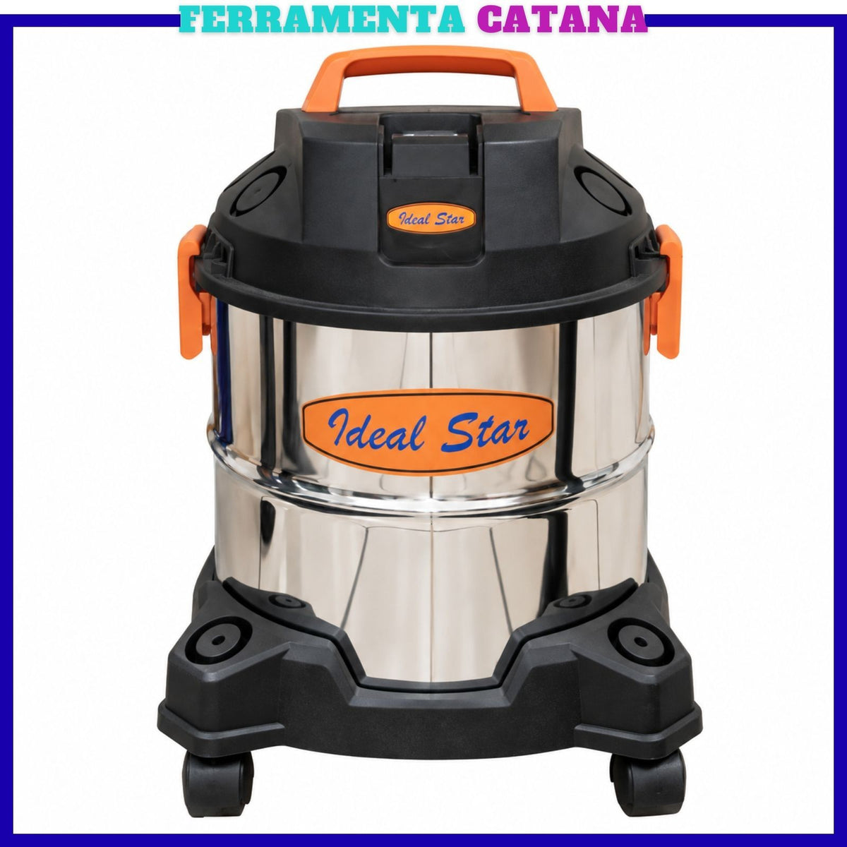 Bidone Aspiratutto Aspirapolvere Aspira Liquidi Solidi Aspiratore Acciaio Inox