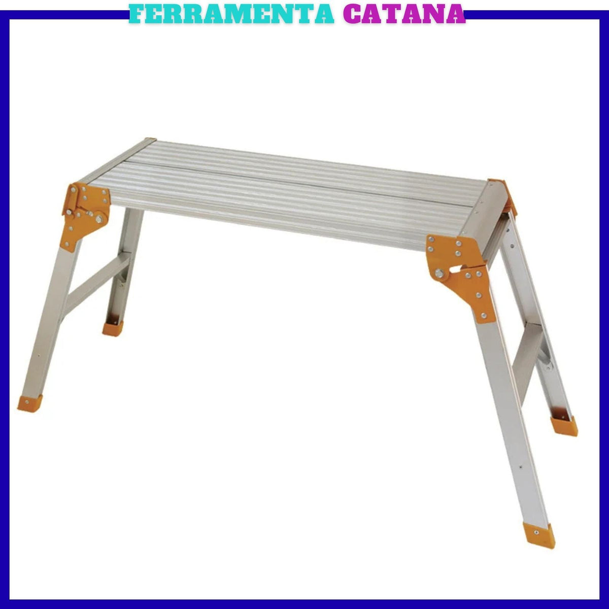 Sgabello Piattaforma Pieghevole Alluminio Gradino Richiudibile Salvaspazio Scala