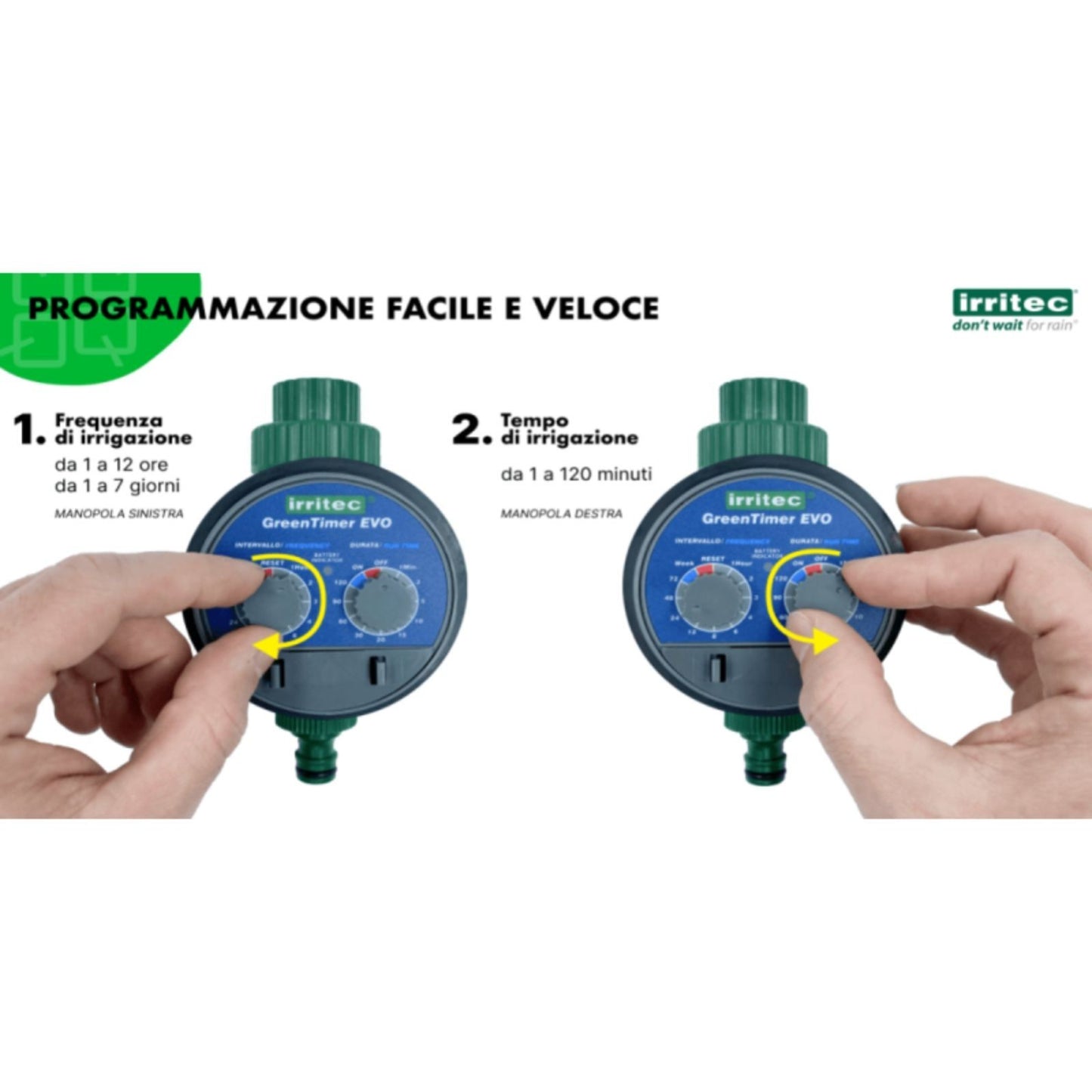 Timer Irrigazione Centralina Programmatore Per Giardino Automatico A Batteria