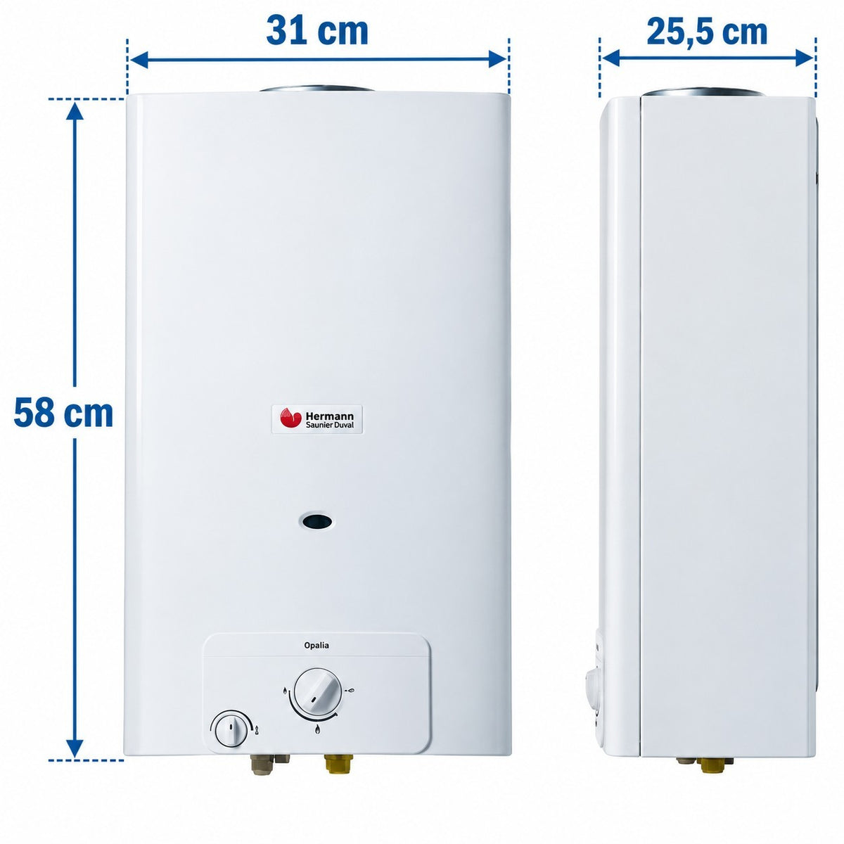 Scaldabagno A Gas Gpl Camera Aperta Metano Da Interno 11 Litri Low Nox Scaldino