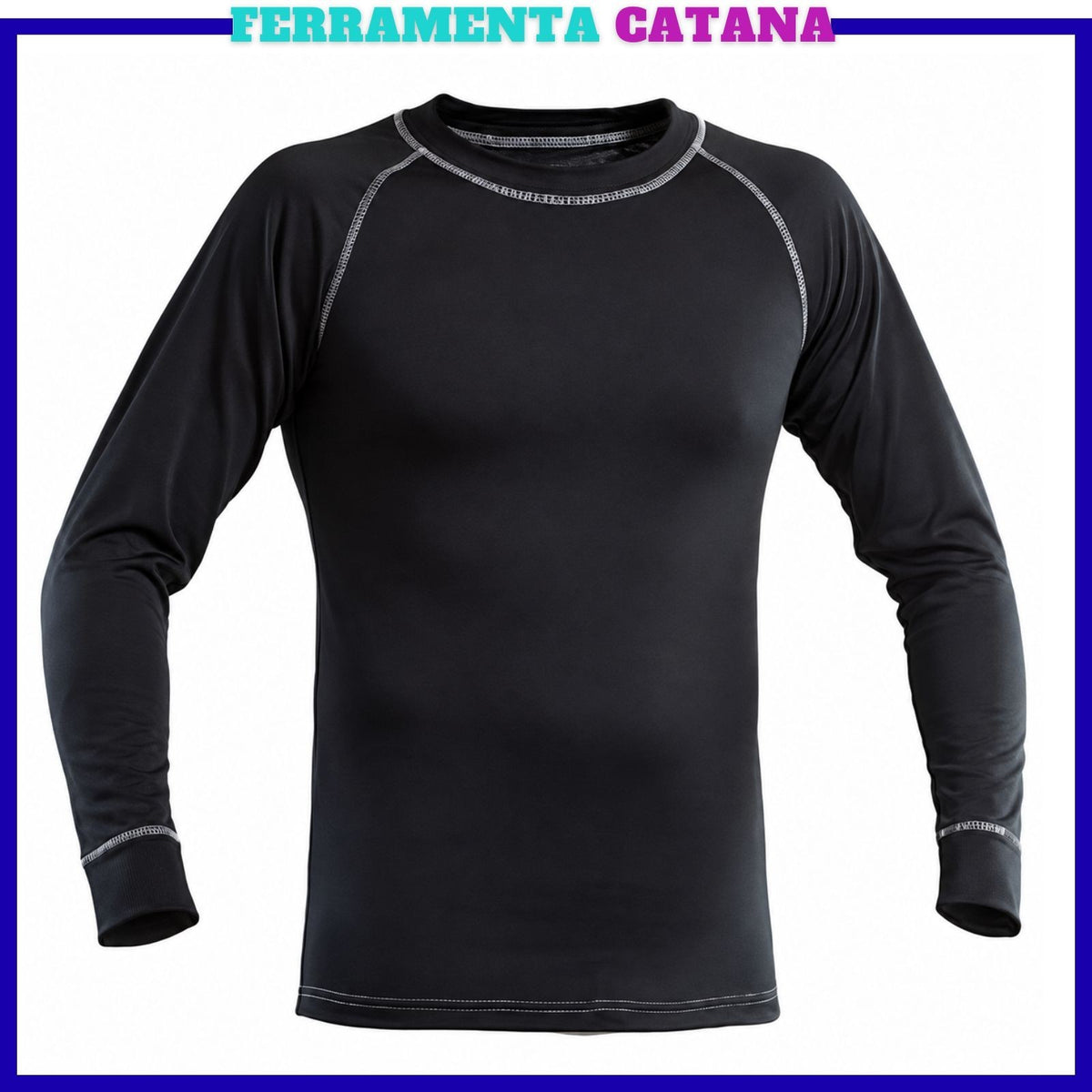 Maglia Termica Manica Lunga Intima Uomo Invernale Da Lavoro Girocollo Maglietta