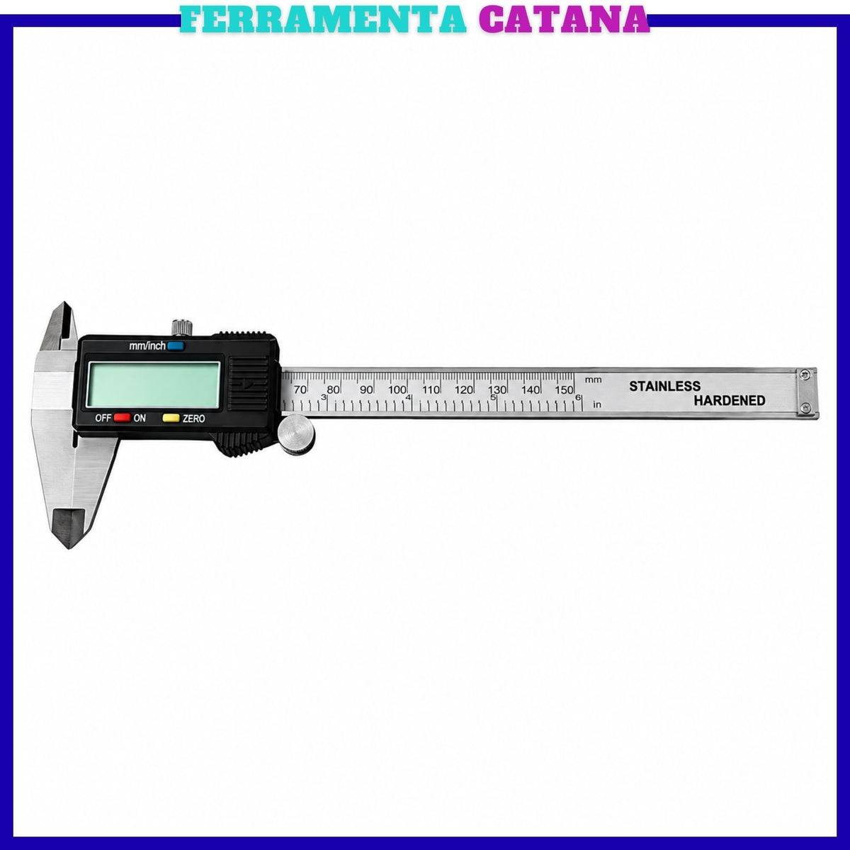 Calibro Digitale Professionale Acciaio Inox 150 Mm Corsoio Elettronico Display