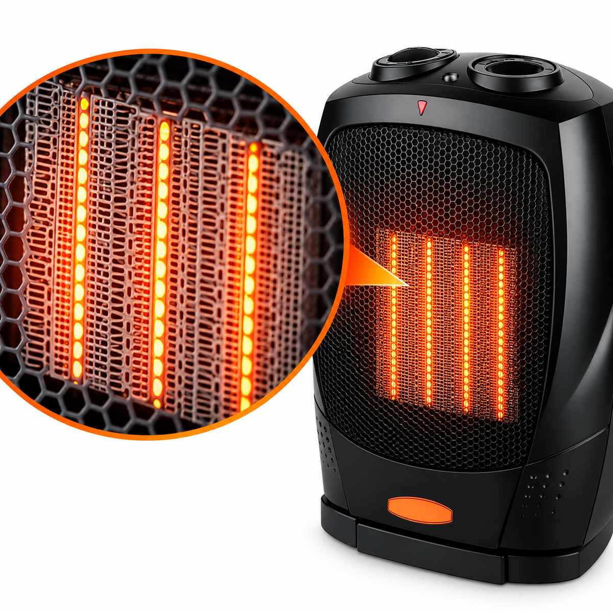 Caldobagno Elettrico Scaldino Stufetta Elettrica Termoventilatore Ceramico Stufa