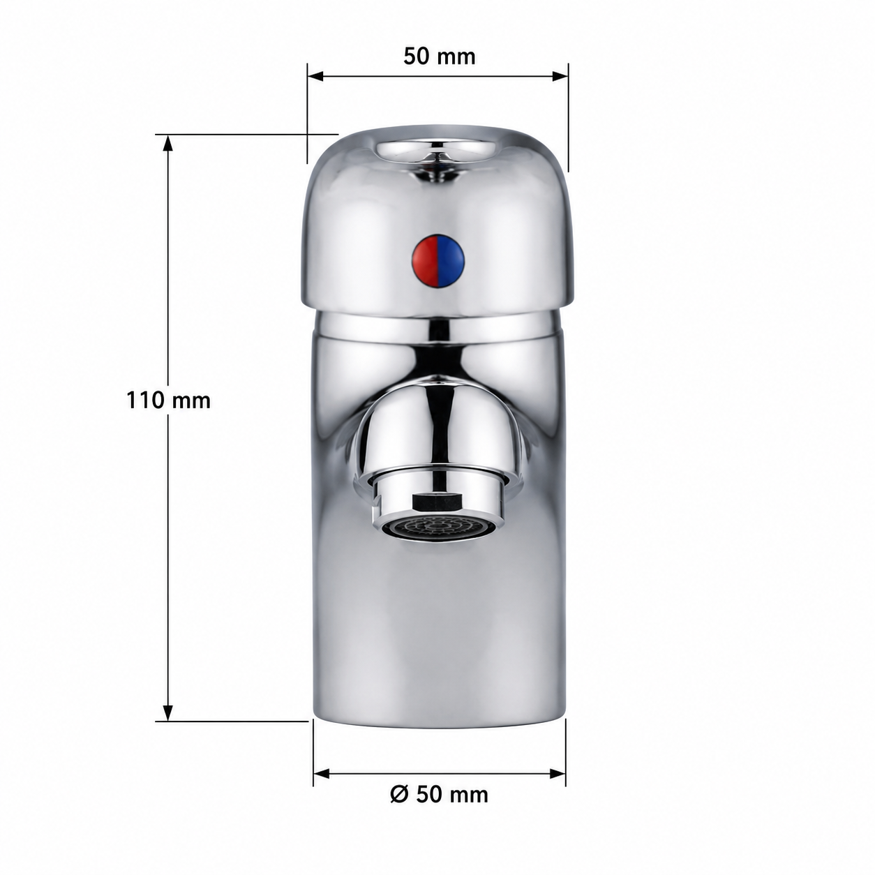 Rubinetto Miscelatore Lavandino Per Bagno Lavabo Cromato Cromo Monocomando
