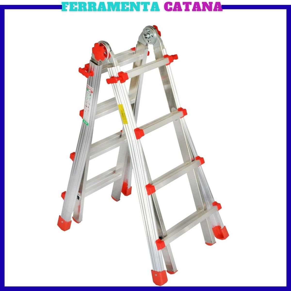 Scala Telescopica In Alluminio Allungabile 4 4 Metri Multiuso Pieghevole 150 Kg
