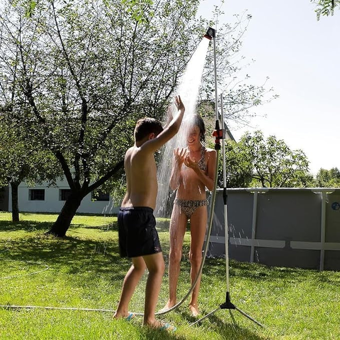 Doccia Da Giardino Esterno Per Piscina Campeggio Treppiedi Regolabile 215 cm max