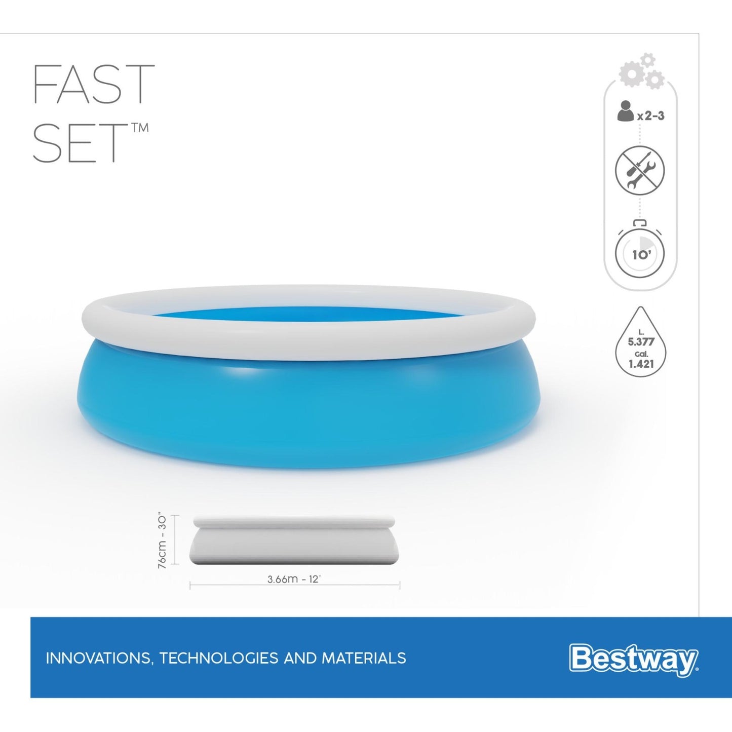Piscina Ad Anello Tubo Gonfiabile Fuoriterra Fuori Terra Bestway Rotonda Tonda