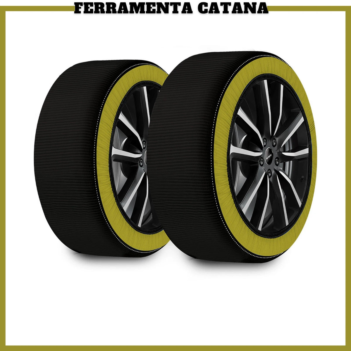 Calze da Neve Omologate EN 16662-1 Catene Tessuto Auto SUV 4x4 XS S M L XL XXL