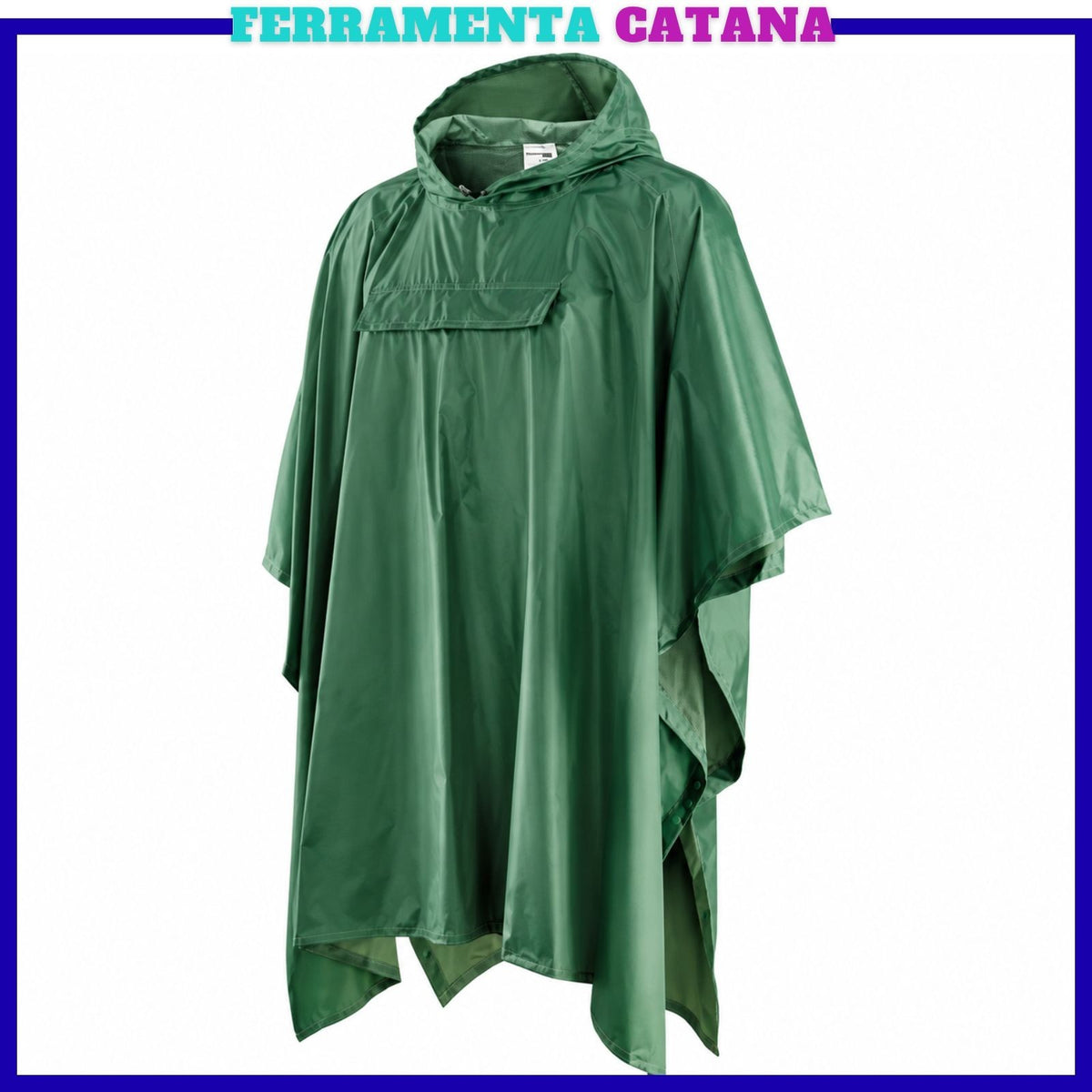 Poncho Impermeabile Da AntiPioggia Poncio Mantella Con Cappuccio PVC Unisex