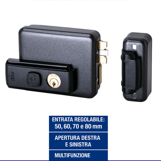 Elettroserratura per cancello serratura elettrica elettronica esterna iseo 12v