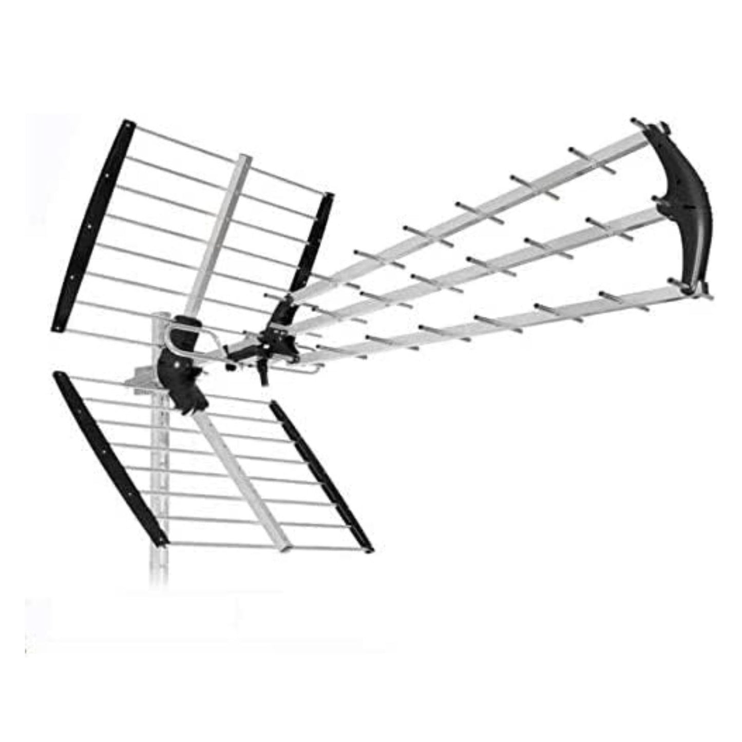 antenna tv digitale terrestre tripla esterna esterno uhf filtro 5g dvb-t2 alto guadagno
