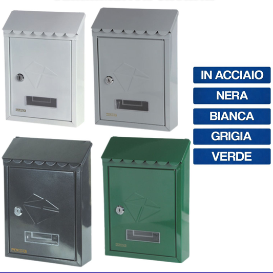 Cassetta postale da esterno buca delle lettere per la posta in acciaio