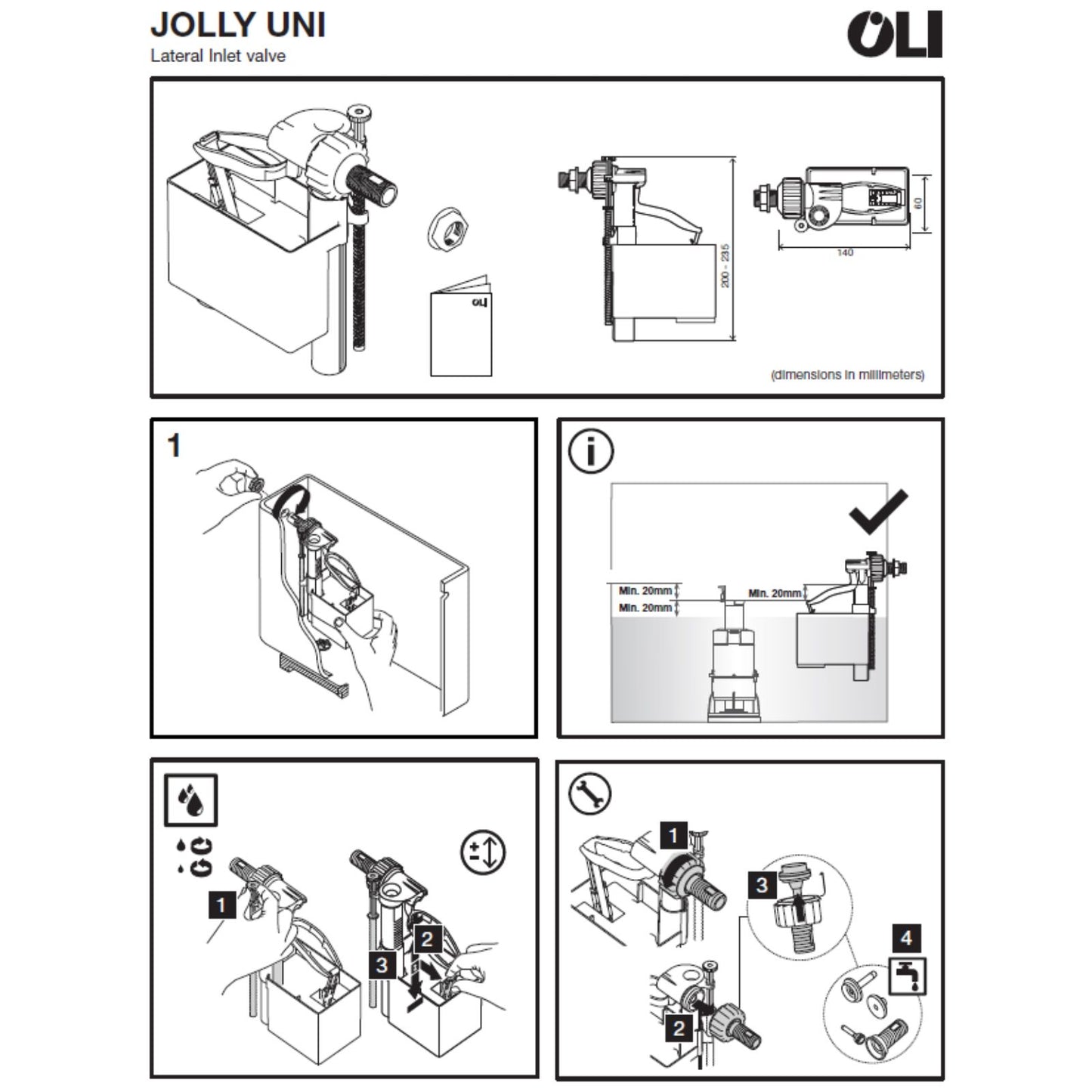 Galleggiante universale oli per cassetta wc sciacquone ceramica esterna a zaino