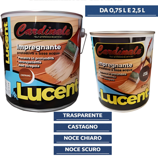 Impregnante per legno all’acqua da esterno e interno protettivo vari colori