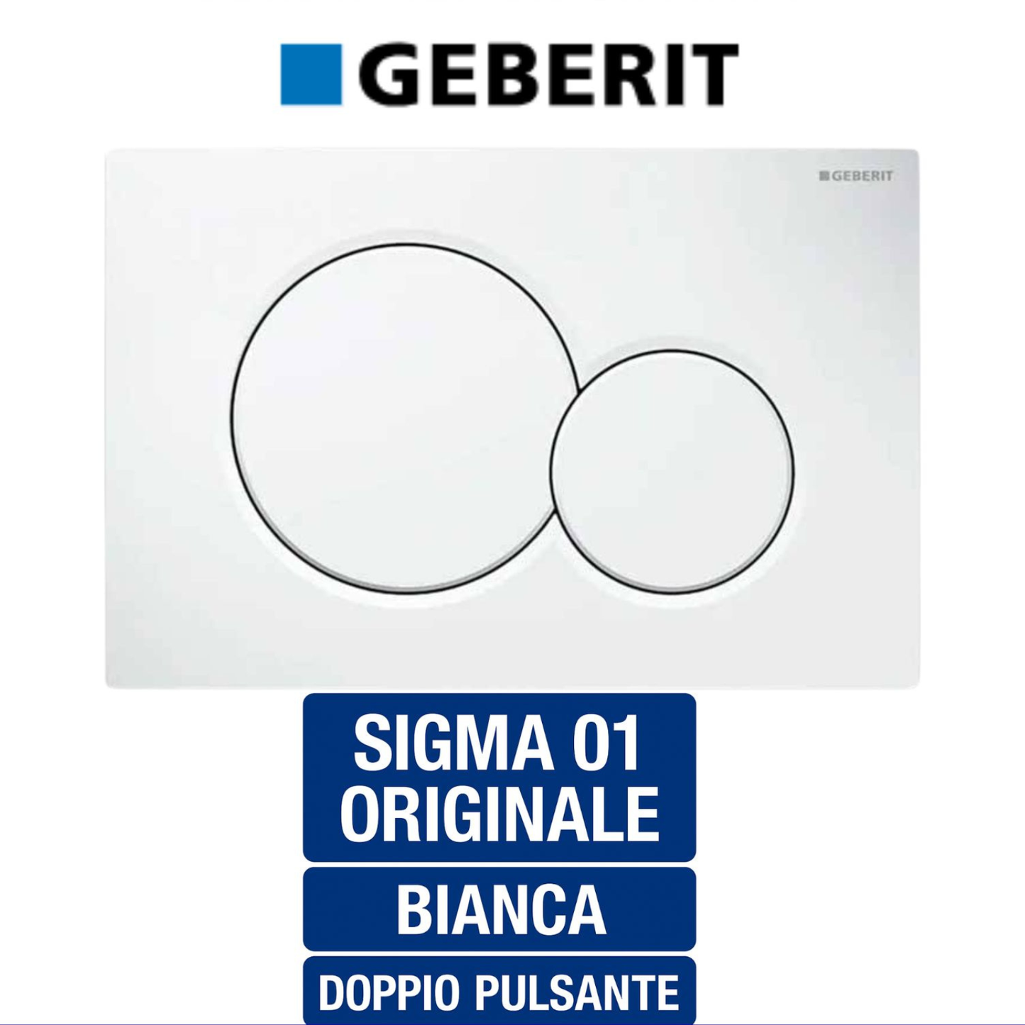 Placca di comando GEBERIT SIGMA pulsante scarico sciacquone cassetta wc ricambi